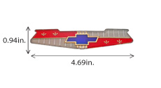 1960 TRUNK EMBLEM, INSERT, 6-CYL (EA)